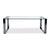 Silver Ring Glass Dining Table in Silver by Orsenigo For Sale - Image 8 of 10