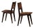 Chairs in Cognac Leather and Stained Oak from Jens Risom, United States, 1940s, Set of 2 For Sale