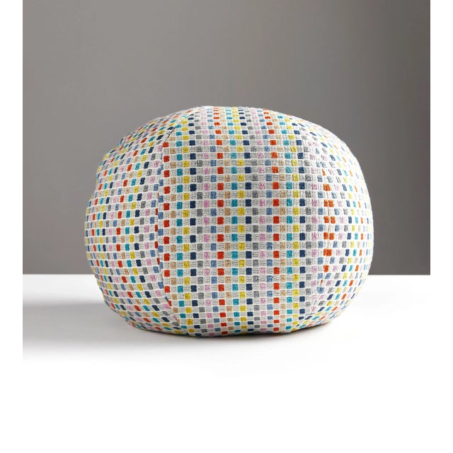 Contemporary The House of Scalamandré Odette Weave Sphere Pillow, Confetti For Sale - Image 3 of 3