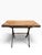 Wood Mid-Century Vintage Wood Folding Occasional Table in Coffee Walnut Refinished For Sale - Image 7 of 8