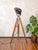 1960s Vintage Theater Lamp on Wooden Tripod Floor Lamp, 1960s For Sale - Image 5 of 15