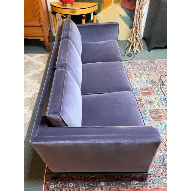 Contemporary Donghia Hudson Sofa in Holly Hunt Velvet For Sale - Image 3 of 12