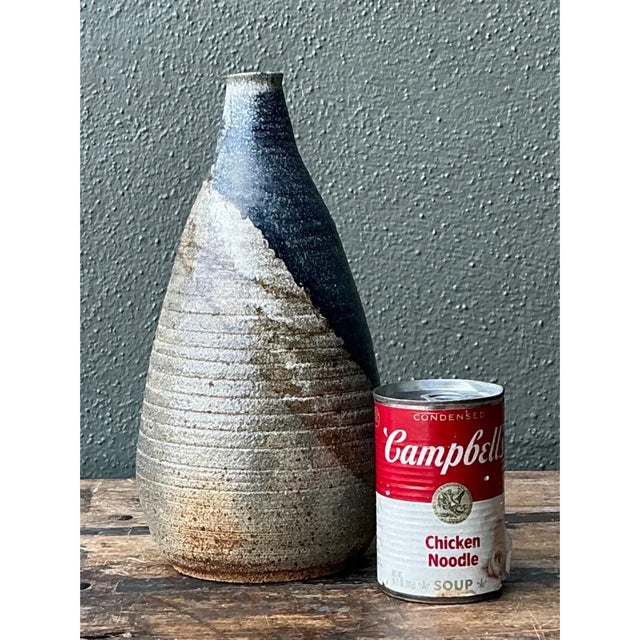 Vintage Abstract Ceramic Vase For Sale - Image 10 of 12