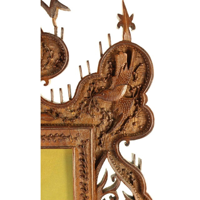 19th Century Chinese Carved Wooden Frame For Sale In Houston - Image 6 of 12
