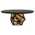 Art Deco "Manchot" Round Table With Stainless Steel, Bronze, Handmade For Sale - Image 3 of 9