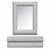 Large Vintage Stone Mirror and Wall Console For Sale