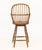 Wood Windsor Style Oak Swivel Seat Bar Stool For Sale - Image 7 of 7