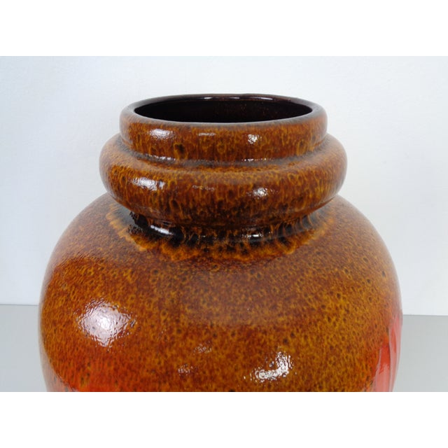 Pop Art Glazed Lava Ceramic 286-51 Vase, Scheurich, 1970s For Sale - Image 16 of 18