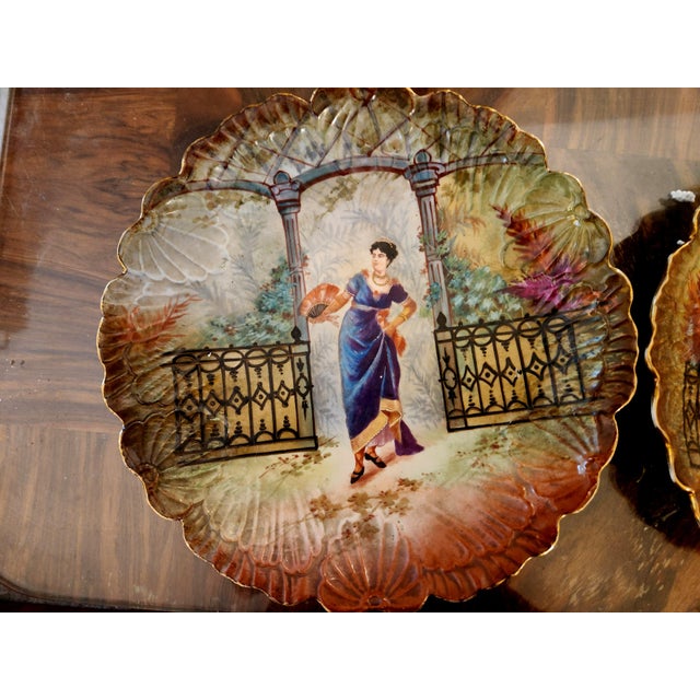 Antique Decorative Dishes in Limoges, 1890s, Set of 2 For Sale - Image 4 of 5