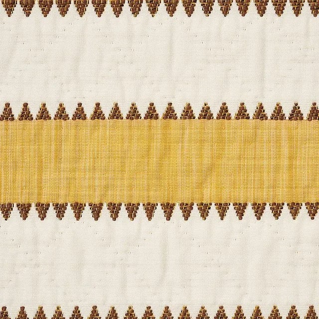 Not Yet Made - Made To Order Schumacher Isolde Stripe 20" Pillow in Yellow For Sale - Image 5 of 6