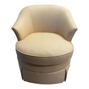 Kindel Modern Baroque Dorothy Draper Lily Chair in Cream