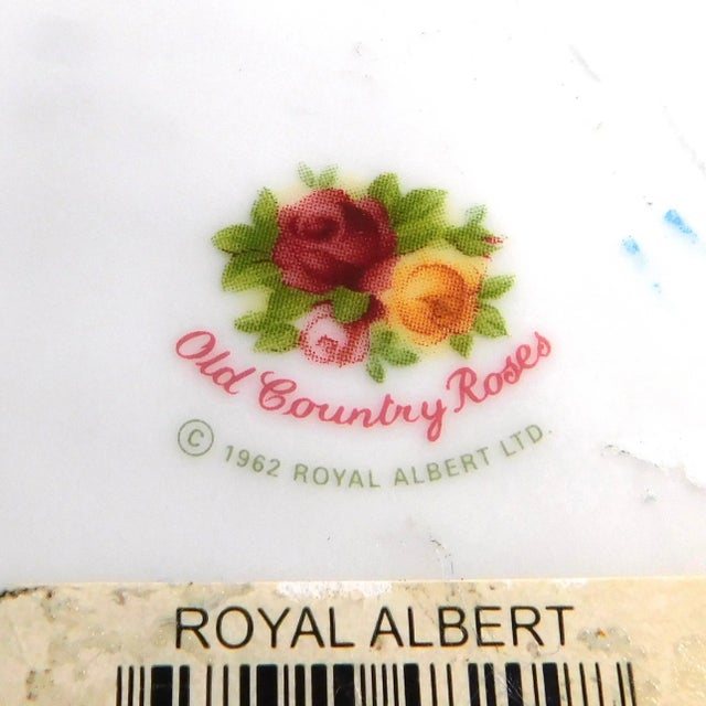 1960s 1960s Royal Albert Old Country Roses Candlestick Holder For Sale - Image 5 of 5