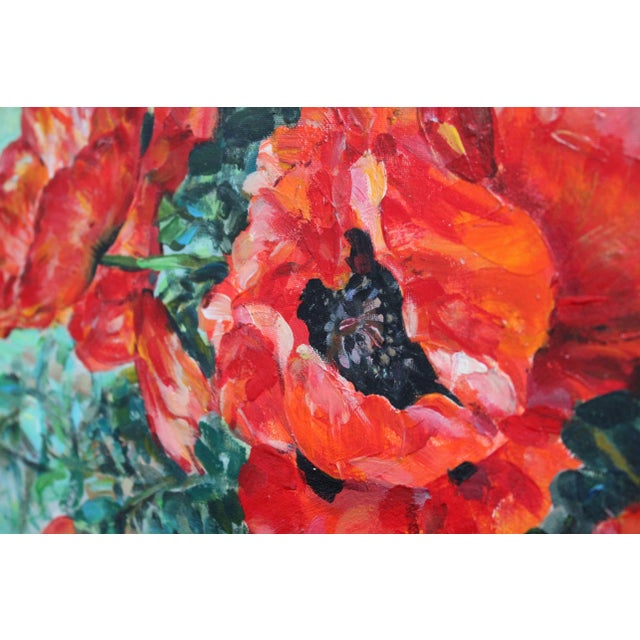 Andrey Gorgots, Poppy, Canvas, Oil on Cardboard For Sale - Image 7 of 9