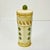 1980s Vintage Italian Mediterranean Artichoke Motif Lidded Oval Ceramic Tall Pasta Canister For Sale - Image 6 of 14