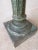 Italian Scaglioga Pedestal in Green Faux Marble For Sale - Image 4 of 12