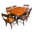 Early 1900s Drexel Durham Mahogany Dining Set - Duncan Phyfe Style - Table W/ 3 Leaves + Captains Chair + 5 Side Chairs For Sale