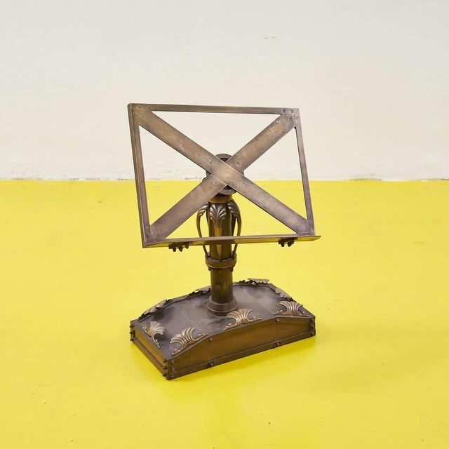 Vintage Metal Lectern in Bronze Casting For Sale - Image 6 of 6