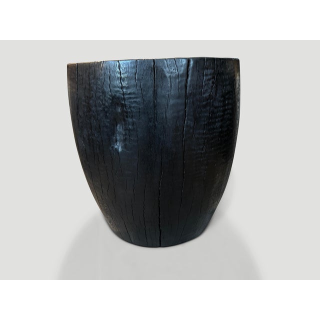 Andrianna Shamaris Polished Drum Shape Side Table For Sale In New York - Image 6 of 6