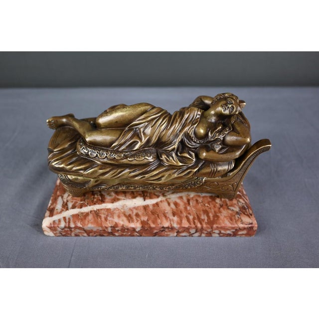 Art Nouveau Bronze Inkwell from Marotte, 1900s For Sale - Image 3 of 18