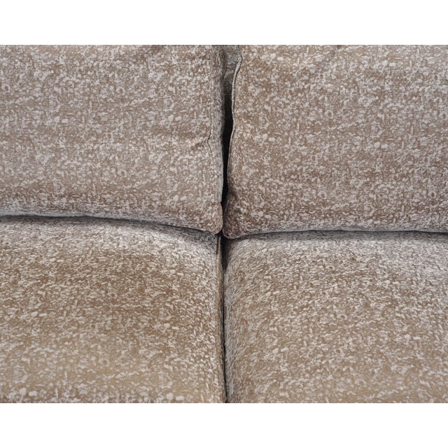 Barbara Barry for Baker Loose Back Sofa in Taupe Upholstery For Sale - Image 12 of 18