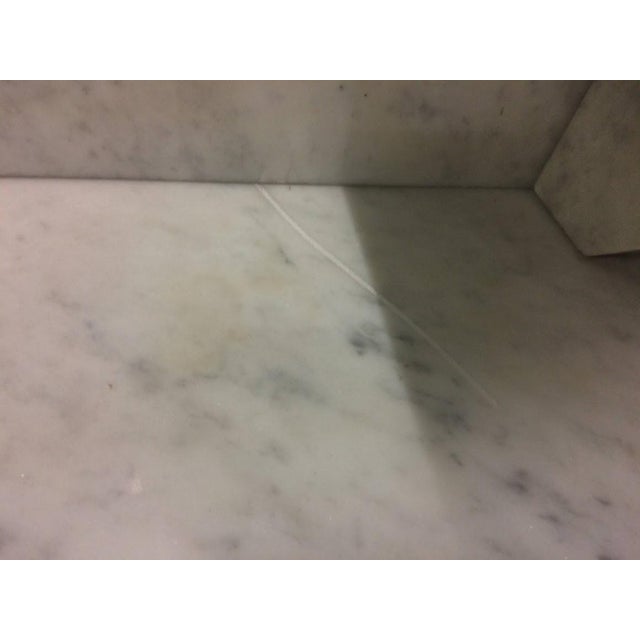 Late 19th Century Antique Victorian Washstand Cabinet, Marble Top For Sale - Image 5 of 13