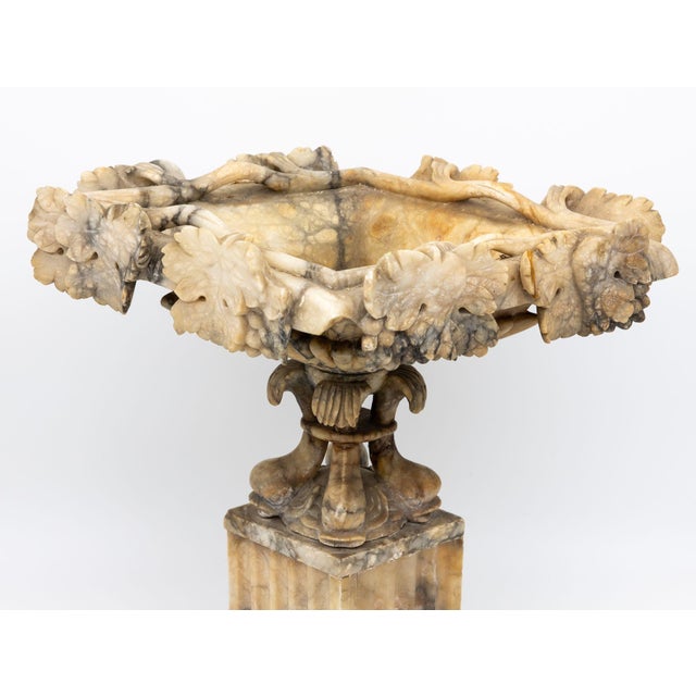 Stone Carved Marble Shaped Neoclassical Urn, Italy 19th Century For Sale - Image 7 of 12