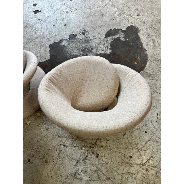 Vintage Postmodern Newly Upholstered Spiral Lounge Chairs - A Pair For Sale In Phoenix - Image 6 of 6