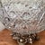 Vintage Large Glass Centerpiece Bowl With Victorian Style Brass Stand, Circa 1950s For Sale - Image 11 of 12