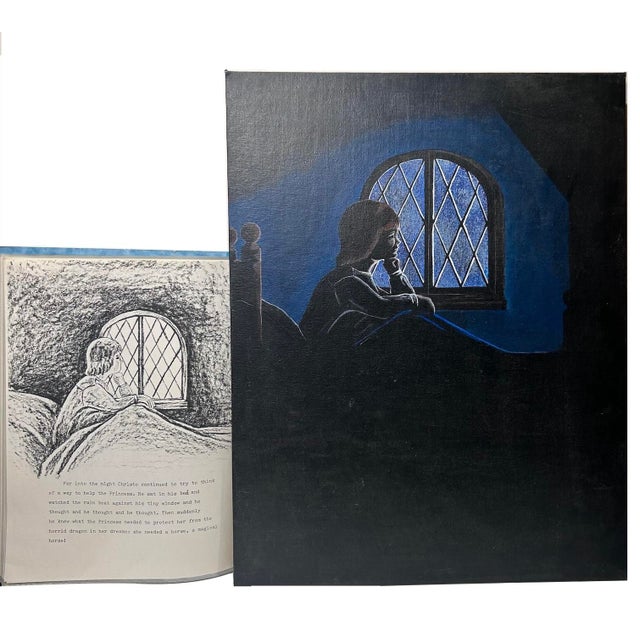 1980s 1980s Mockup With Original Storyboard Acrylic/Oil Paintings, the Toymaker's Apprentice, Written and Illustrated by Suzanne Corbett - 21 Pieces For Sale - Image 5 of 15