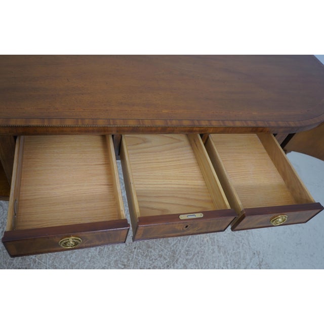 Baker Furniture Company 1990s Baker Stately Homes Inlaid Mahogany Sideboard For Sale - Image 4 of 18