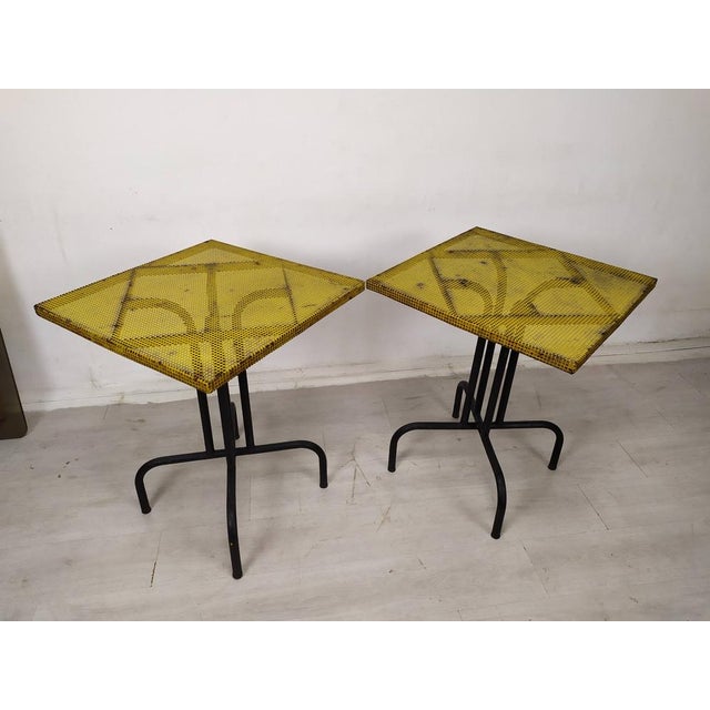 Vintage Garden Bistro Table in the Style of Mathieu Matégot, 1960s For Sale - Image 15 of 15