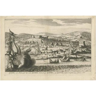 N. Samson, Illustration of the City of Jaffa, 1709, Print For Sale