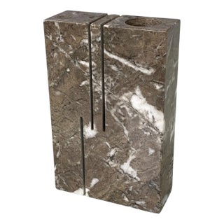 Mid-Century American Modern Sculptural Vase attributed to Angelo Mangiarotti for Knoll, 1960s For Sale