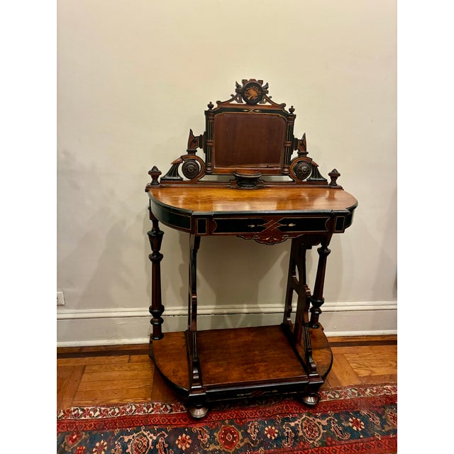 Late 19th Century Victorian Eastlake Console Dressing Table For Sale - Image 11 of 18