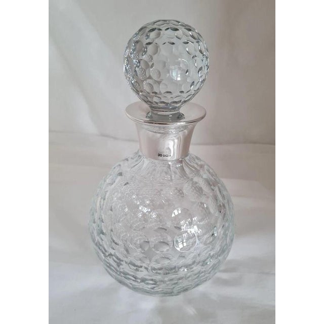 Camelot Silverware Cut Glass Golf Ball Spirit Decanter, 1991 For Sale - Image 12 of 14