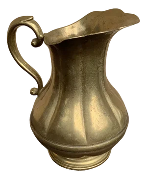 Vintage Gold Brass Jug