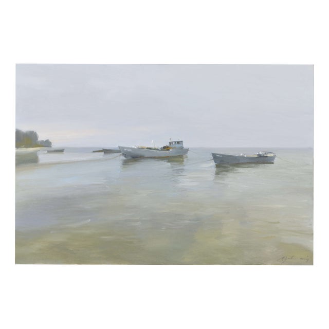 Andris Gutmanis, After Fishing in Lapmezciems, 2025, Oil Painting on Canvas For Sale
