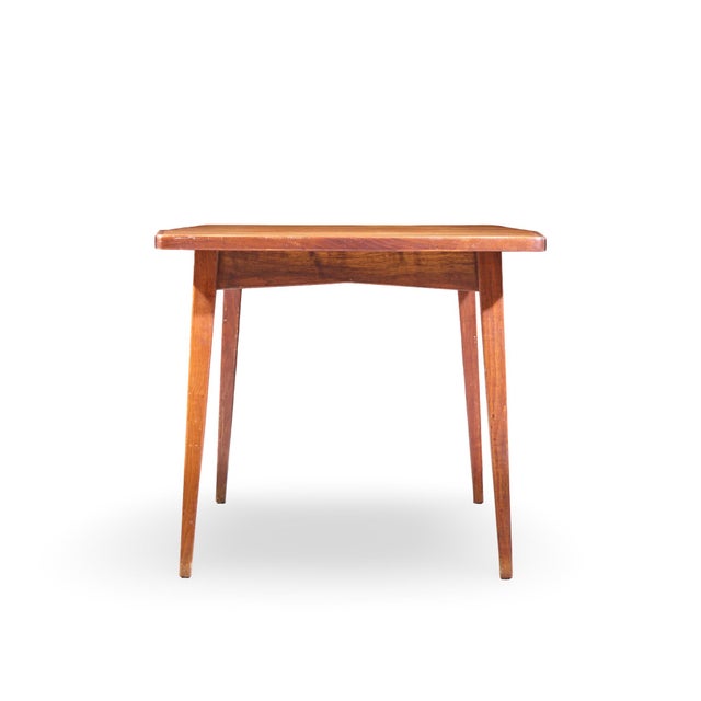 Mid 20th Century Jens Risom Mid Century Walnut Surfboard Expanding Dining Table With 2 Leaves For Sale - Image 5 of 13
