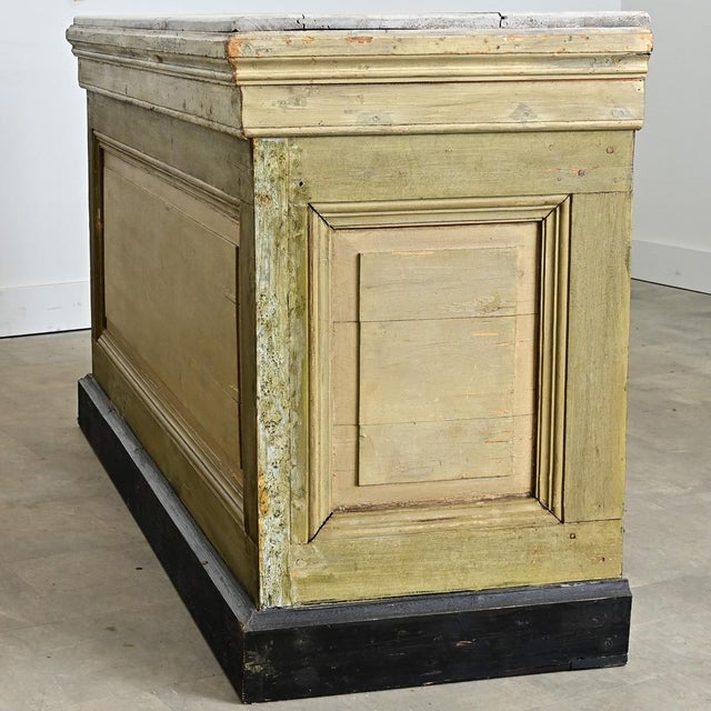 French 19th Century Painted Shop Counter For Sale - Image 9 of 10