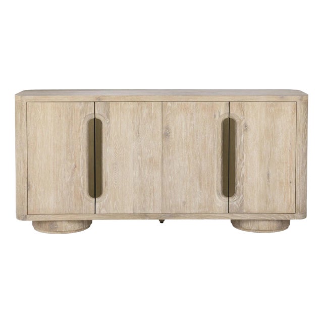 Mod Washed Bronze Pull Buffet Sideboard For Sale