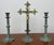 Vintage Style Ornate Religious Cross with Candleholders, Set of 3 For Sale - Image 15 of 15