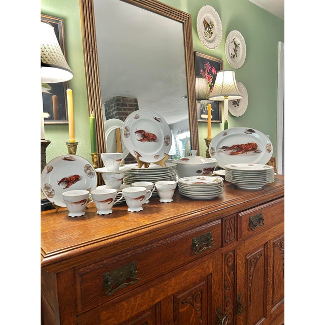 Perfect for lobster season in New England, we have an uncommon coastal pattern on quality Bavarian porcelain. It was...