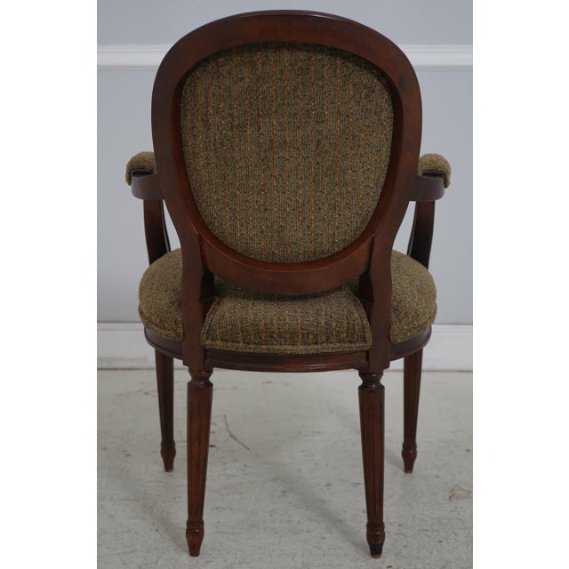 Century Furniture Pair of Century Louis XVI Arm Chairs For Sale - Image 4 of 18