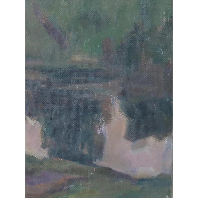 Impressionist Oil Painting: Ukrainian Rural Landscape Art, 1966 46-35 For Sale - Image 6 of 6