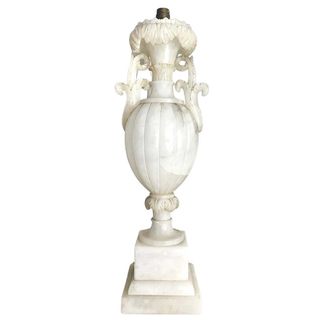 Amphora Lamp in Alabaster Status For Sale