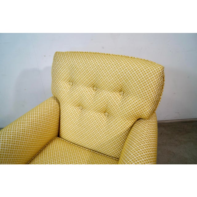 Yellow 1930’s Antique Spanish Revival Barley Twist Lounge Chair For Sale - Image 8 of 12