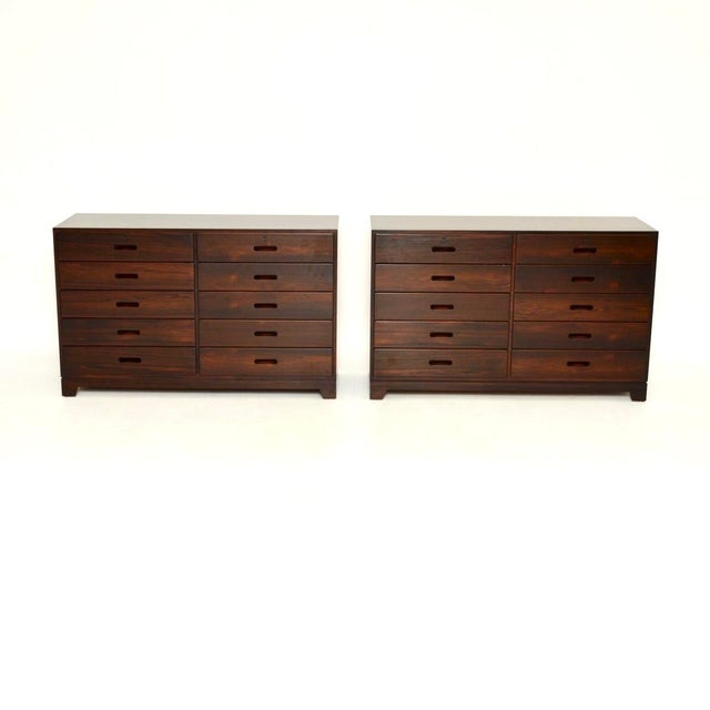 An exceptional pair of vintage Danish chests by Kai Winding, made in Denmark and dating from the 1960’s. This is an...