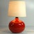 Small Vintage Red Glazed Ceramic Table Lamp, 1980s For Sale - Image 4 of 7