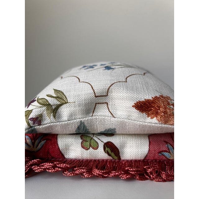 Brunschwig & Fils Sanderson, Nina Campbell, Brunschwig & Fils, Samuel & Sons Lavender-Filled Decorative Pillows - Collection of 2 (1 Large, 1 Small) For Sale - Image 4 of 11