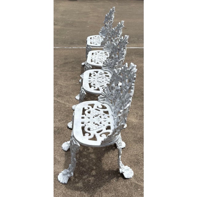 Mid Century Iron Garden Table and 4 Chairs For Sale - Image 12 of 12